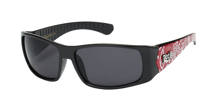 Locs 8LOC91114-BDNA Strong Polycarbonate Frame with Multi Color Bandana Print Unisex Shades
