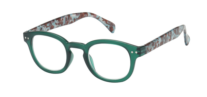 Readers R368+200 Casual and Fun Keyhole Oval Unisex Frame Single Power