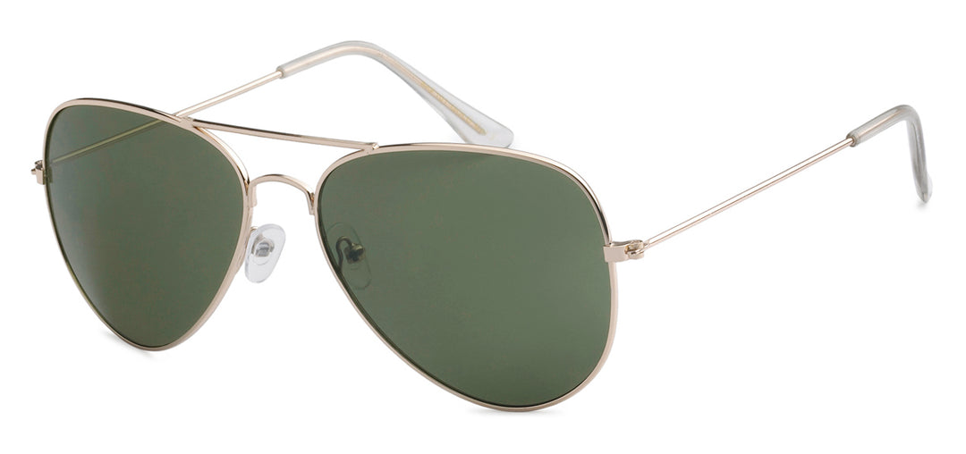 Air Force 8AF101-GOLD Gold Frame Unisex Aviator Sunglasses