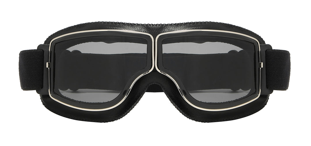 Choppers 8CP933-SMK1 Trendy Smoke Classic Aviator Padded Motorcycle Unisex Goggle