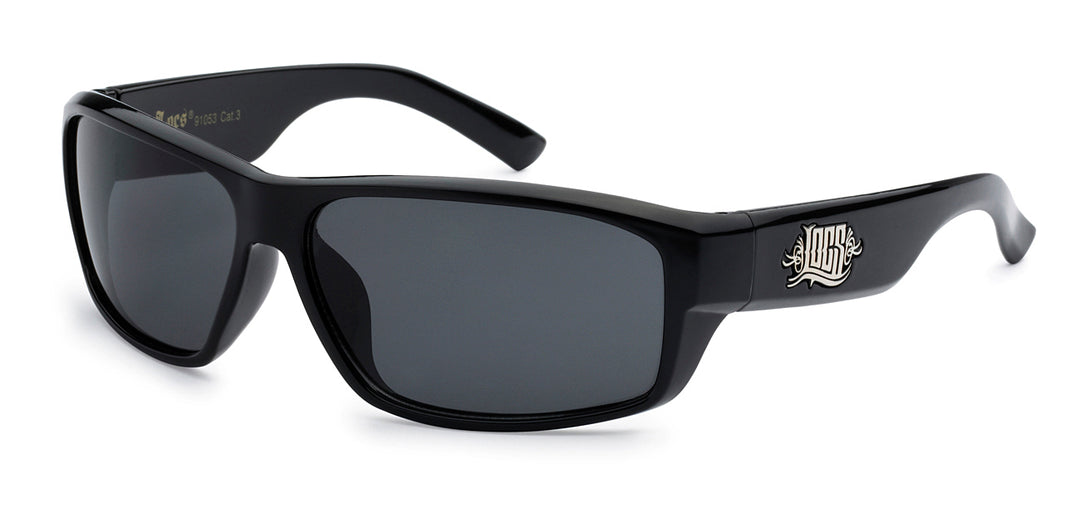 Locs 8LOC91053 Polish Black Men's Sunglasses