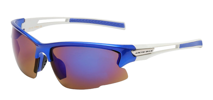 Arctic Blue AB-45 Sleek Contour Polycarbonate Wrap with BlueTech Lens Unisex Sunglasses