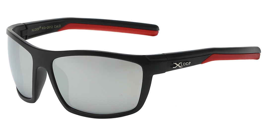 Juniors XLoop KG-X2612 Strong Fitted Square Polycarbonate Frame Kids Junior Sunglasses