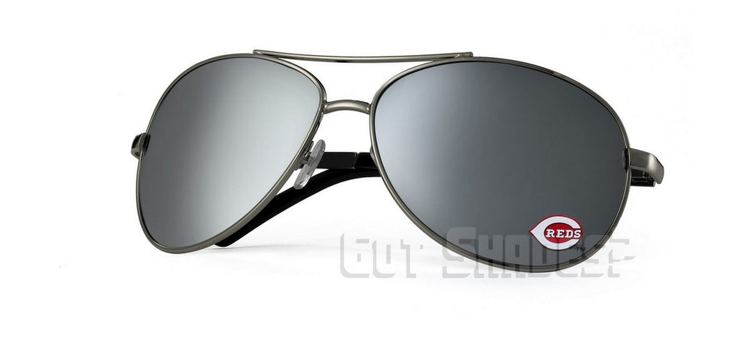 MLB Cincinnati Reds Sunglasses - Aviator (Single Piece)