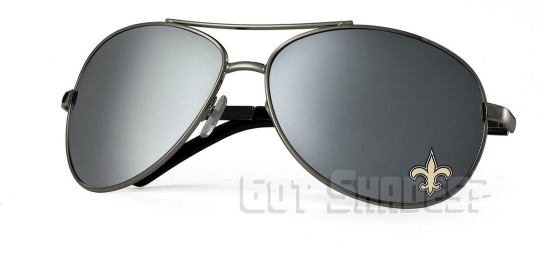 NFL New Orleans Saints Sunglasses-Aviator (Single Piece)