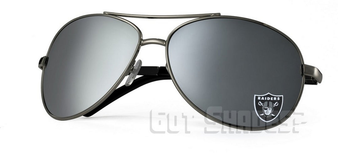 NFL Oakland Raiders Sunglasses-Aviator (Single Piece)