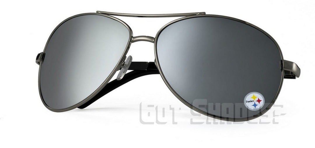 NFL Pittsburgh Steelers Sunglasses-Aviator (Single Piece)