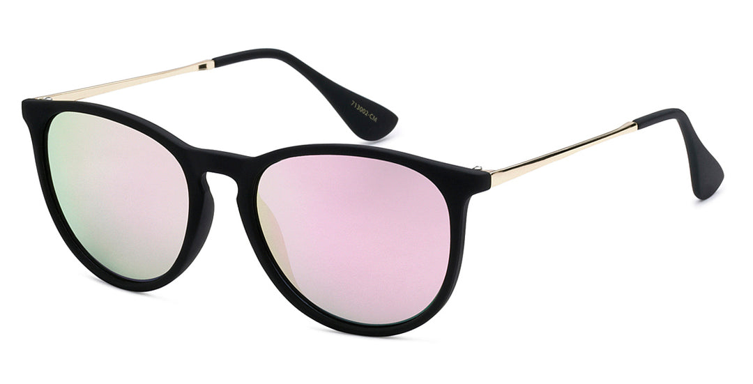 Polarized American Classic PZ-713002-CM Trending Frame with Color Mirror Women Shades