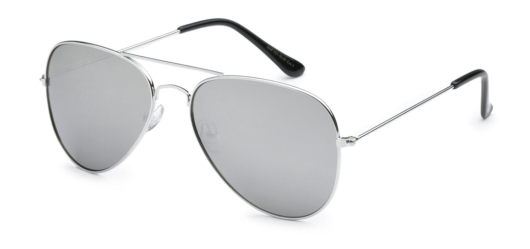 Air Force Polarized Aviator PZ-AF101-SLM Unisex Silver Mirror Casual Polarized Sunglasses