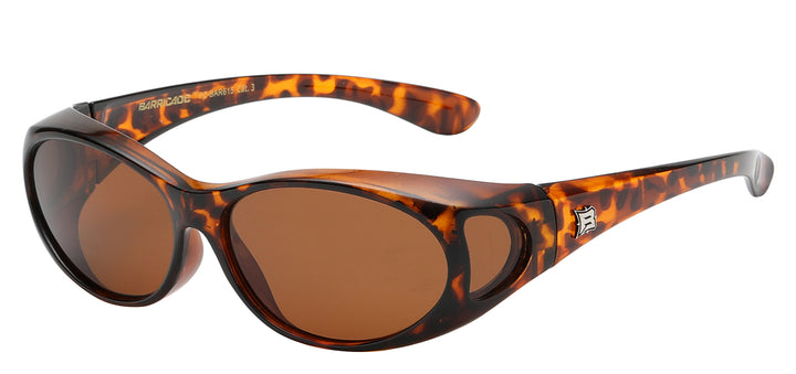 Polarized Barricade PZ-BAR615 Polycarbonate Frame Polarized Lens Unisex Fit Over Sunglasses