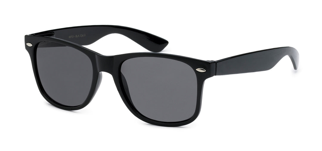 Polarized Retro Rewind PZ-WF01-MB Iconic Style Matte Black Polarized Lens Unisex Sunglasses
