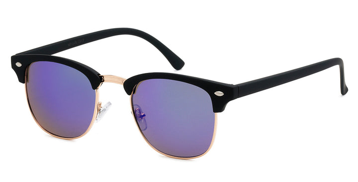 Retro Rewind WF13-RV Classic Soho Casual Fashion Frame with Color Mirror Lens