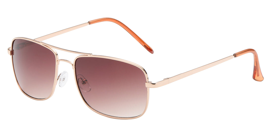 Air Force 8AF116-MIX Modern Square Aviator With Spring Temple Unisex Sunglasses