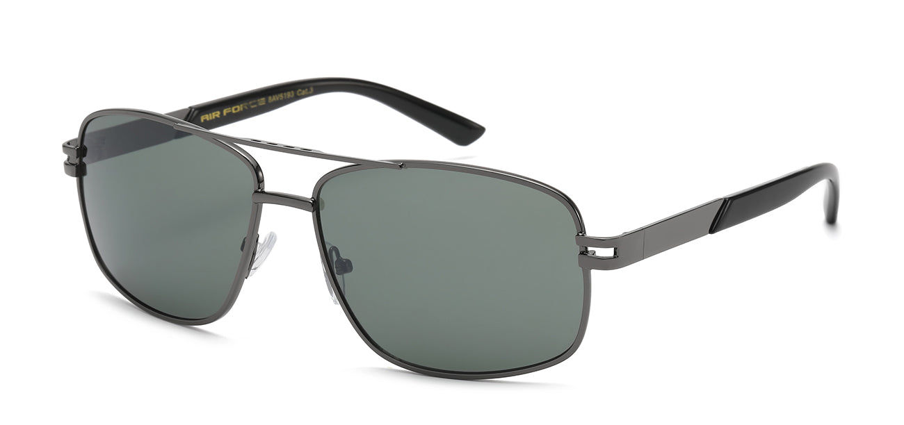 Gunmetal Full Rim Aviator Metal Medium Men FORCE SGHRA0082 Sunglasses -  Eyefoster.com