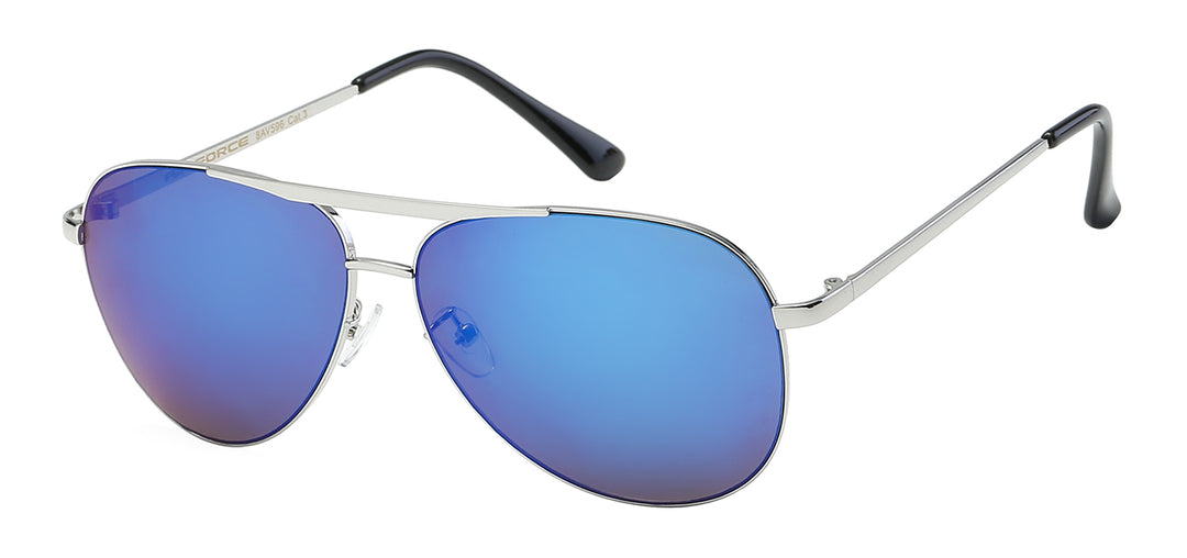 Air Force 8AV596 Contemporary Flat Metal Teardrop Aviator Unisex Sunglasses