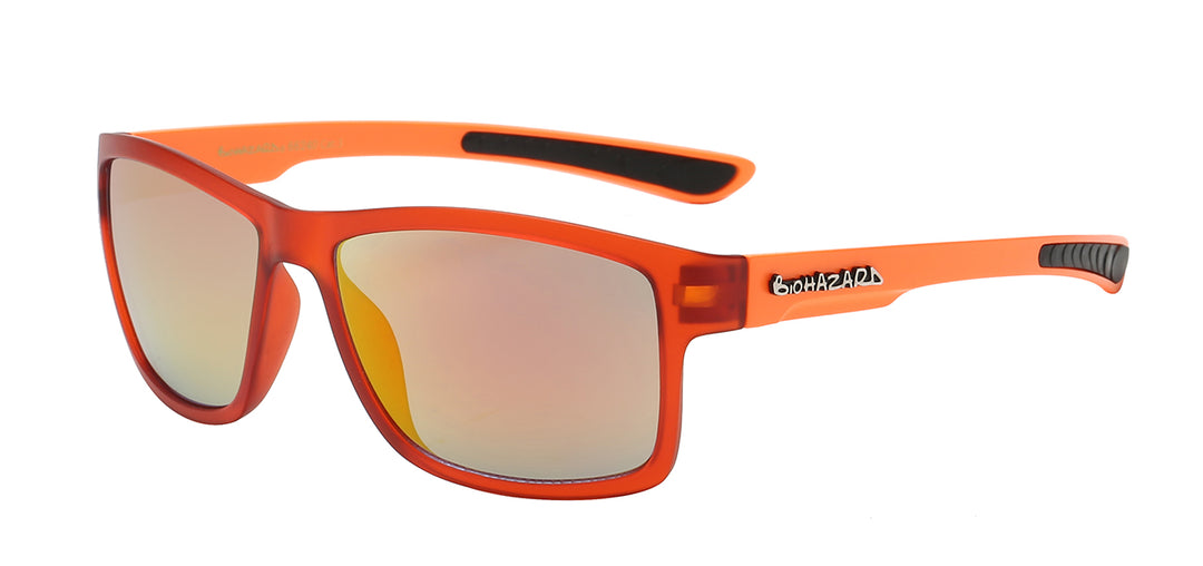 Biohazard 8BZ66240 Trendy Two Tone Polymer Square Fame Unisex Sunglasses