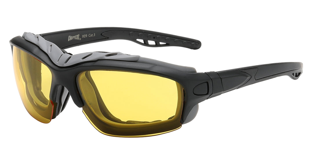 Choppers 8CP929 Comfort Fit Polycarbonate Frame and Lens Motorcycle Unisex Shades