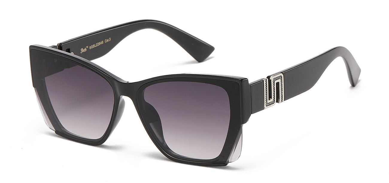 Gisselle Square Black Glasses