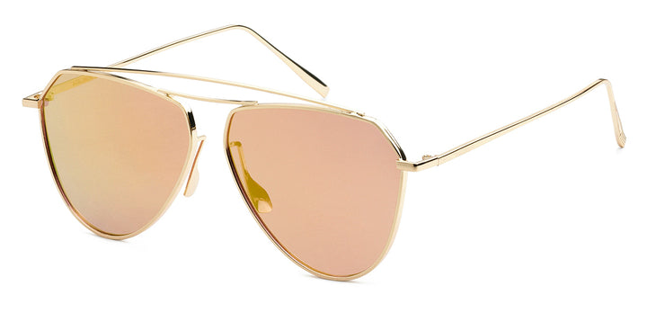 Giselle 8GSL28038 Haute Couture Double Bridge Metal Aviator Shades