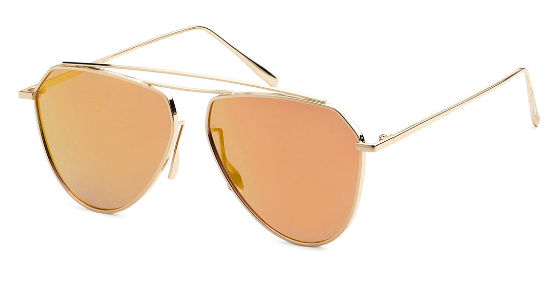 Giselle 8GSL28038 Haute Couture Double Bridge Metal Aviator Shades