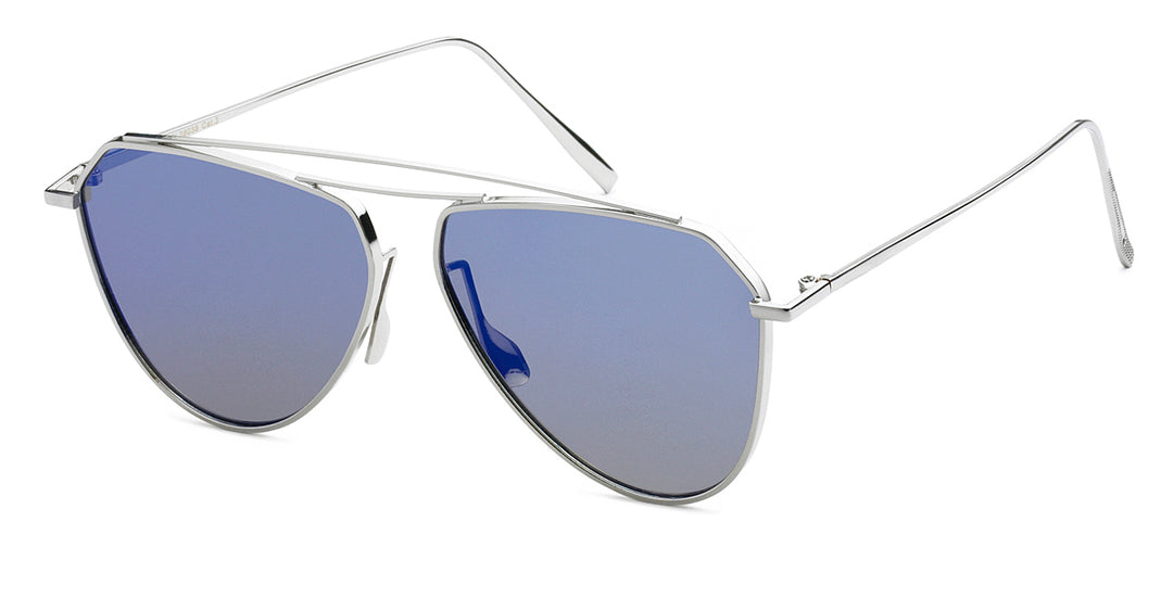 Giselle 8GSL28038 Haute Couture Double Bridge Metal Aviator Shades