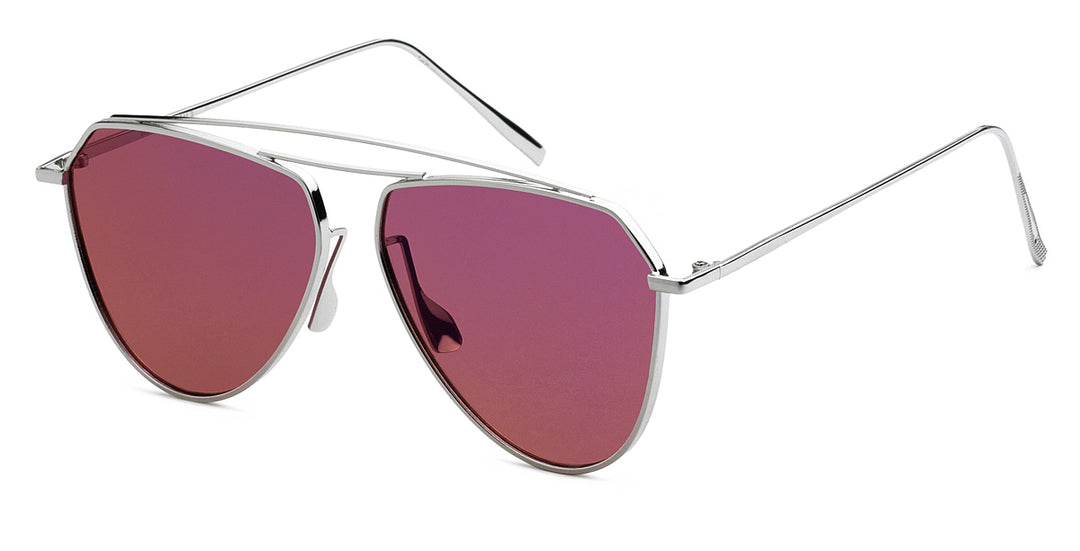 Giselle 8GSL28038 Haute Couture Double Bridge Metal Aviator Shades