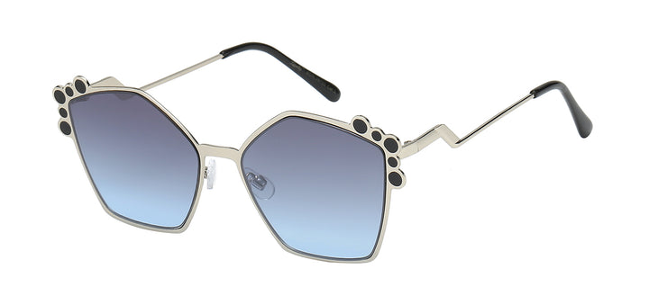 Giselle 8GSL28102 Fashionista Metallic Octagon Frame Women's Shades