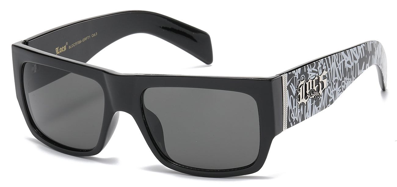 Y1105 GN8-200 Gloss Charcoal QM アウトレット Locs 8LOC91186-GRFT1 - Locs Wholesale Sunglasses | www
