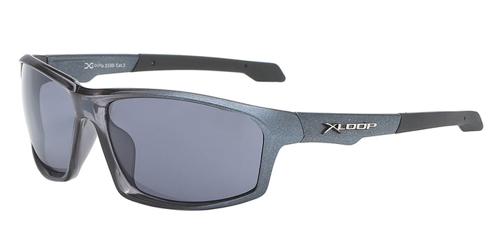 XLoop 8X2599 Contour Lightweight Performance Polycarbonate Wrap Unisex Sunglasses