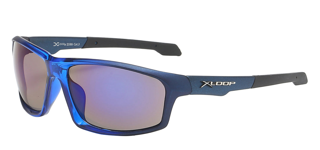 XLoop 8X2599 Contour Lightweight Performance Polycarbonate Wrap Unisex Sunglasses