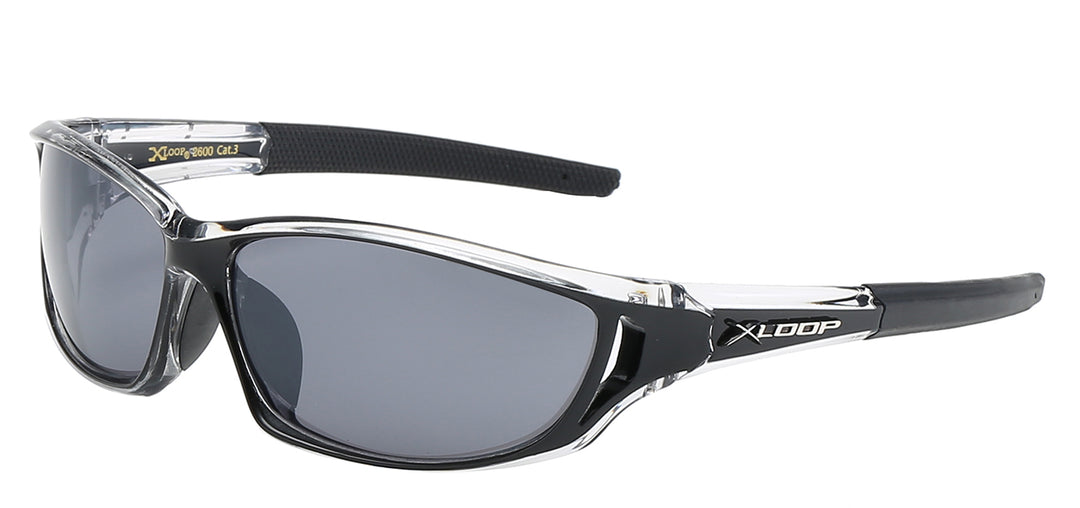 XLoop 8X2600 Thin Low Profile Polycarbonate Wrap Unisex Sunglasses