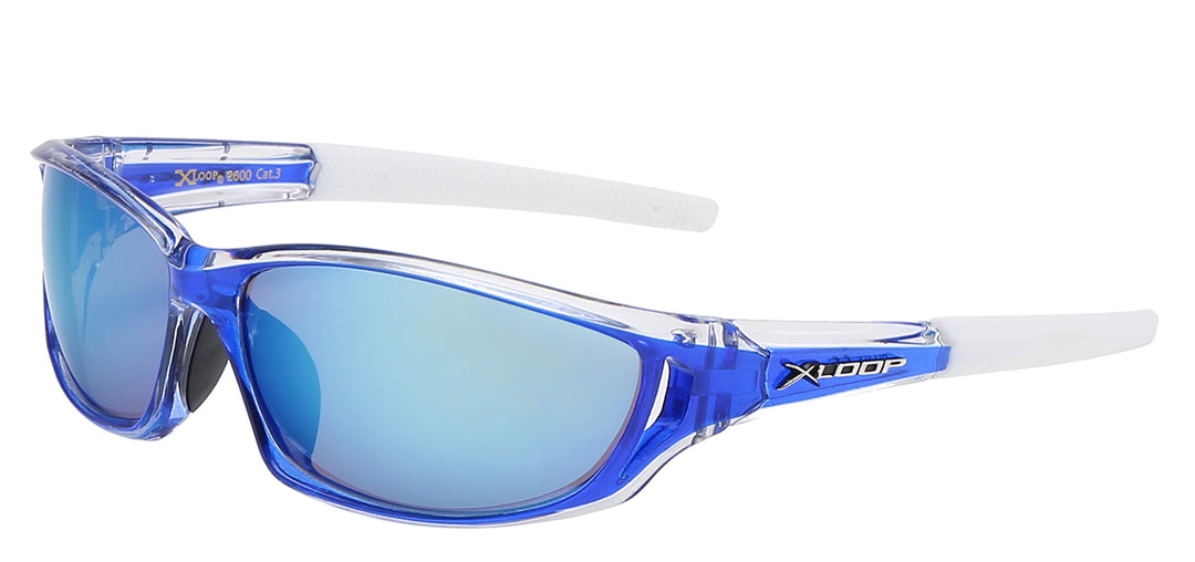 XLoop 8X2600 Thin Low Profile Polycarbonate Wrap Unisex Sunglasses