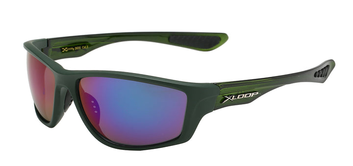 XLoop 8X2632 Snug Fit Polycarbonate Sports Wrap Unisex Sunglasses