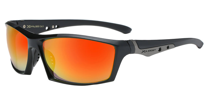 XLoop 8X2633 Magnificent Polycarbonate Square Athletic Wrap Unisex Sunglasses