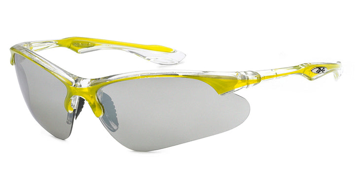 XLoop 8X3615 Crystal Two Tone Sports Wrap Unisex Sunglasses