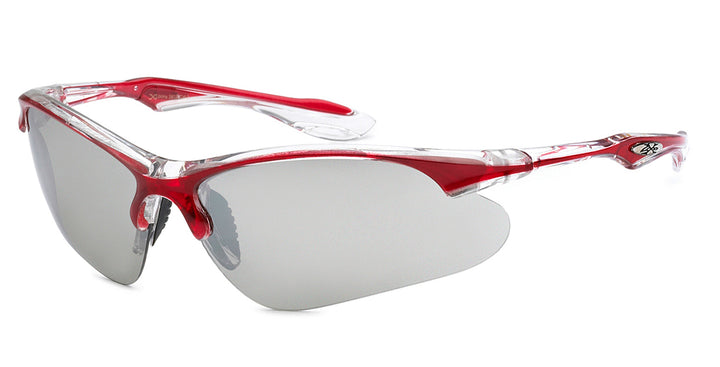 XLoop 8X3615 Crystal Two Tone Sports Wrap Unisex Sunglasses