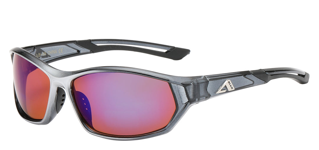 Arctic Blue AB-49 Rugged Square Polycarbonate Frame BlueTech Lens Unisex Shades