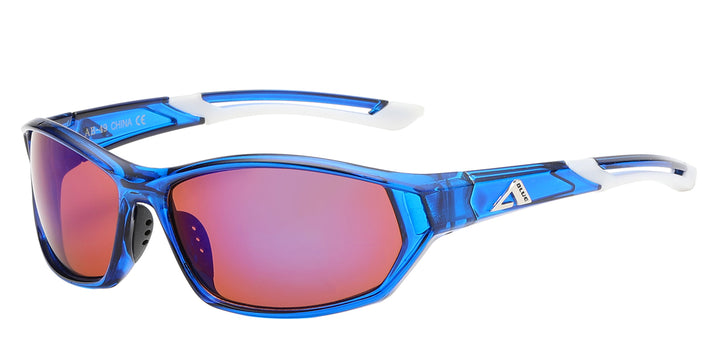 Arctic Blue AB-49 Rugged Square Polycarbonate Frame BlueTech Lens Unisex Shades