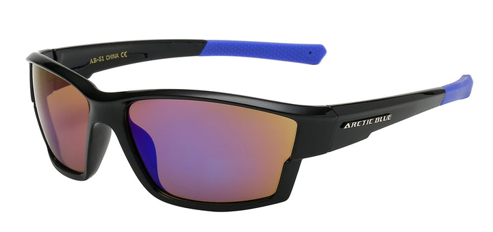 Arctic Blue AB-51 Contour Fitting Square Wrap BlueTech Lens Unisex Sunglasses