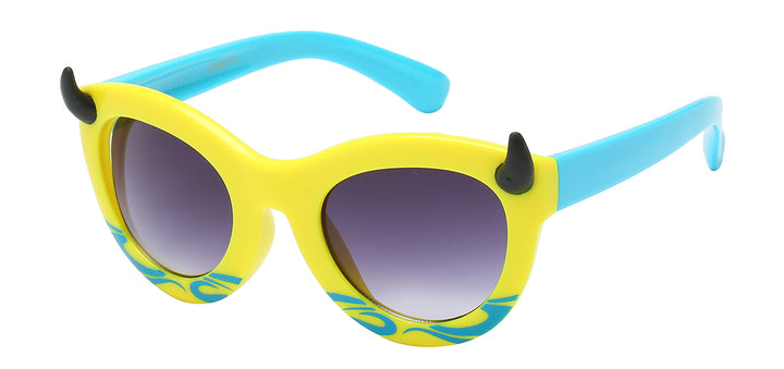 Junior Funky Trends KG-2513 Naughty and Fun Horned Frame Kid's Sunglasses