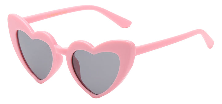 Juniors Romance KG-ROM90074 Darling Heart Shape Polymer Frame Girls Sunglasses