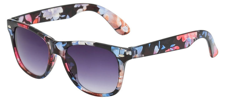 Juniors Retro Rewind KG-WF01-FLW Cute Crystal Flowery Print Kids Juniors Sunglasses