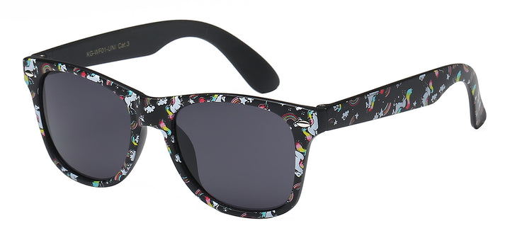 Juniors Retro Rewind KG-WF01-UNI Cute and Fun Unicorn Pony Print Kids / Juniors Sunglasses