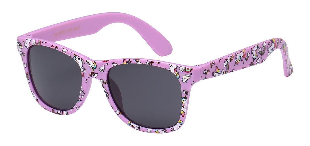 Juniors Retro Rewind KG-WF01-UNI Cute and Fun Unicorn Pony Print Kids / Juniors Sunglasses