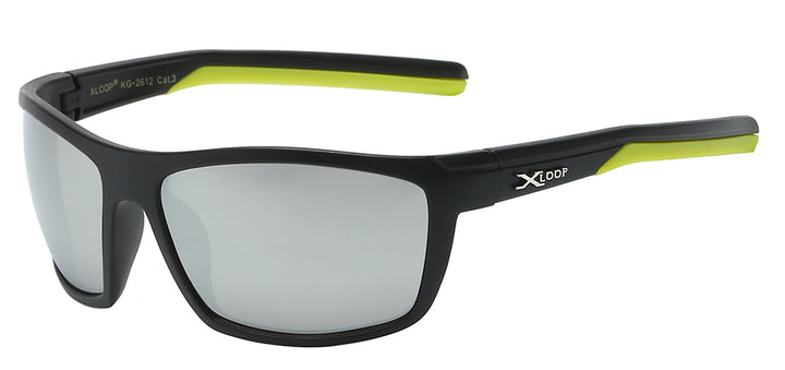 Juniors XLoop KG-X2612 Strong Fitted Square Polycarbonate Frame Kids Junior Sunglasses