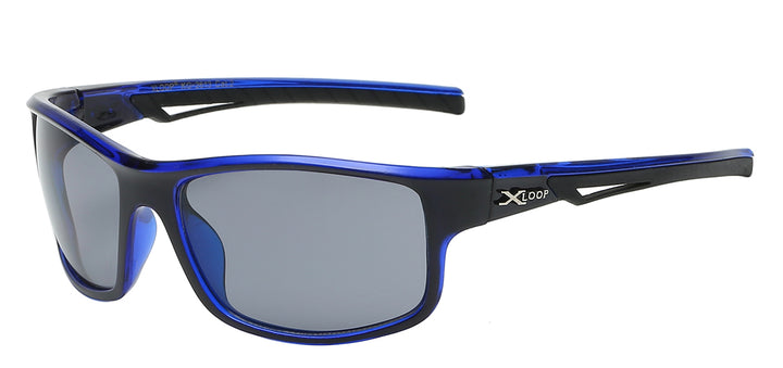 Juniors XLoop KG-X2613 Lightweight Square Polycarbonate Wrap Kids Juniors Sunglasses