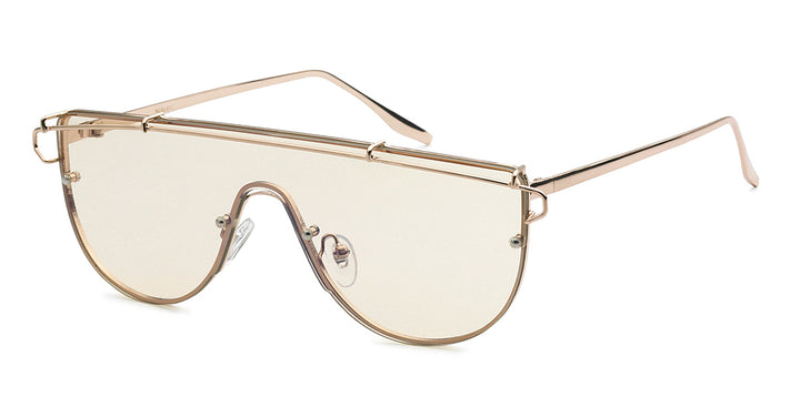 Nerd Eyewear NERD-077 Fashionista Accessory Metal Frame with One Piece Panel Clear Lens