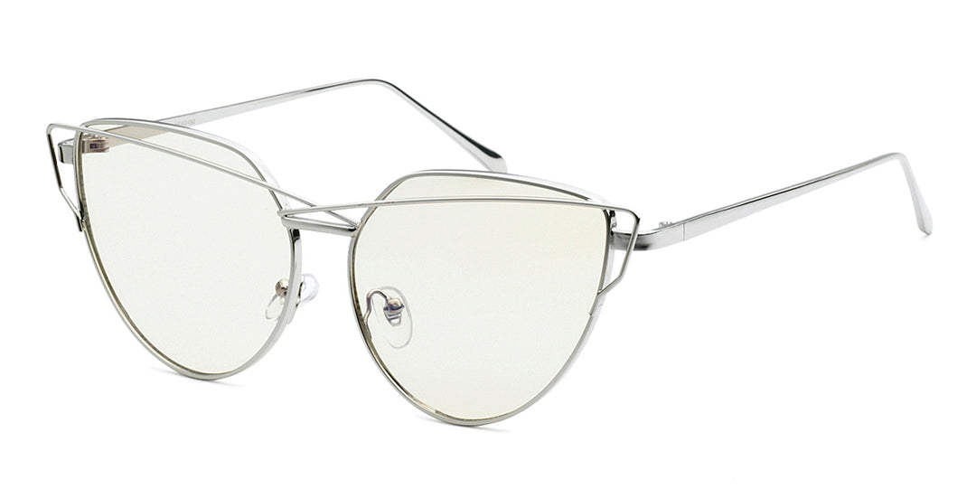 Nerd Eyewear NERD-082 Trendy and Luxurious Runway Brow Bar Frame Clear Lens Accessory Glasses