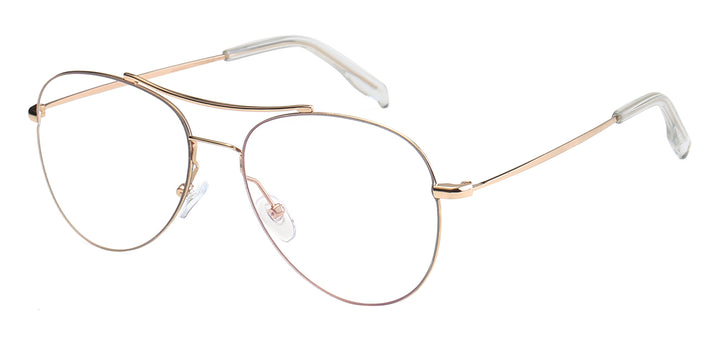 Nerd Eyewear NERD-096 Chic Trendy Thin Metal Wire Aviator Fashion Accessory Clear Lens Glasses