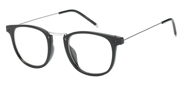 Nerd Eyewear NERD-1205 Modern Square Soho Combo Frame Fashion Accessory Clear Lens Glasses